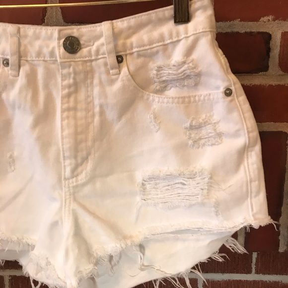Garage Pants - 🔥Garage white Distressed Festival Shorts